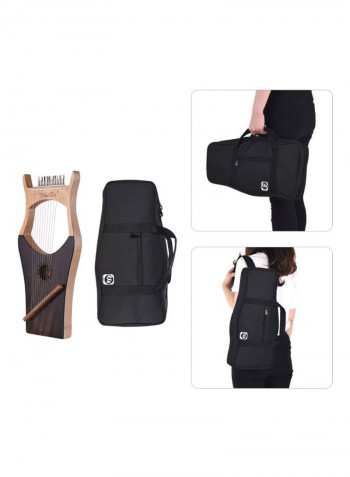 Wooden Lyre Harp Strings With Carry Bag