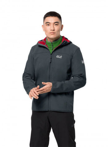 Hooded Northern Point Jacket Dark Grey