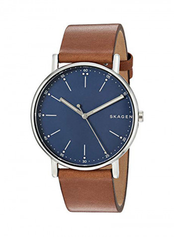 Men's Leather Analog Wrist Watch SKW6355
