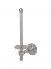Retro Dot Collection Toilet Paper Holder Silver 7x9x2.25inch