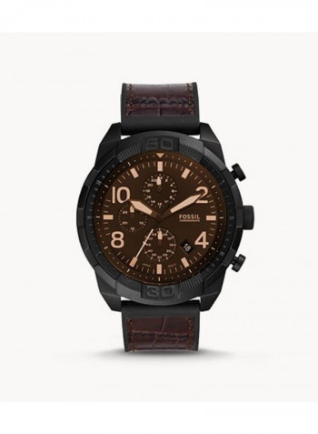 Men's Bronson Chronograph Croco Leather Strap Wrist Watch FS5713