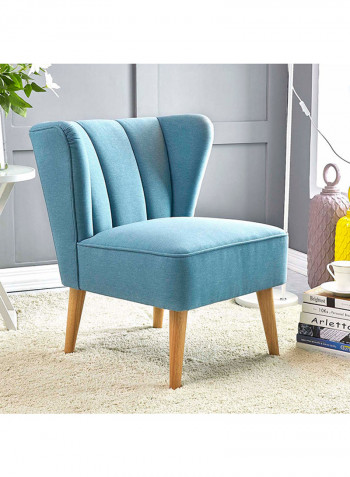 Tulip Single Seater Chair Blue 71x79x67centimeter