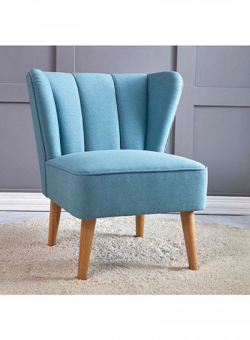 Tulip Single Seater Chair Blue 71x79x67centimeter