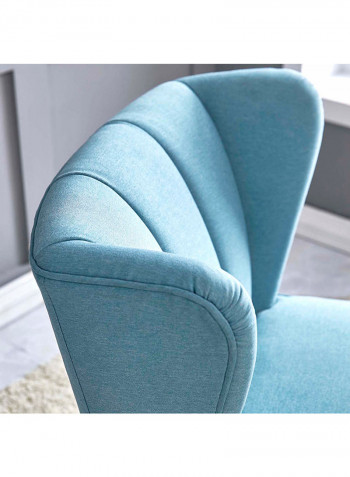 Tulip Single Seater Chair Blue 71x79x67centimeter