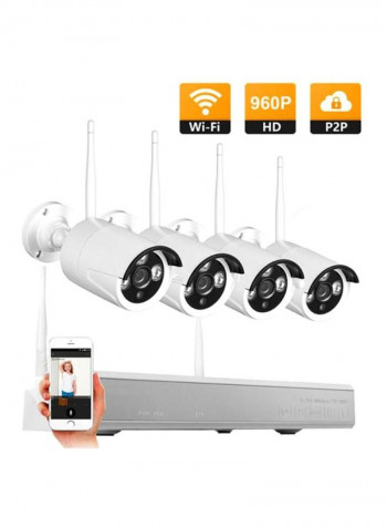 4-Channel Turbo HD DVR 1280x1080P Surveillance Kit