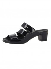 Classic Shiny Slip-On Sandals Black reviews Classic Shiny Slip-On Sandals Black