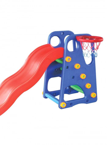 2-In-1 Slide With Basketball Play Set