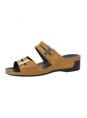 Classic Slip-On Sandals Brown/Black