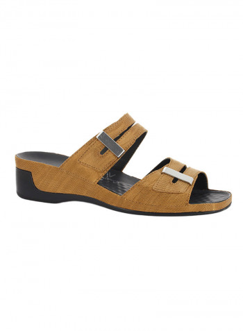 Classic Slip-On Sandals Brown/Black