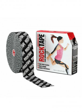 STD Black Logo Bulk 5cm x 32m Kinesiology Tape 5 x 3200centimeter