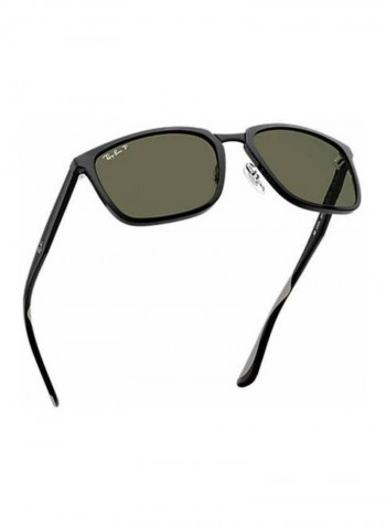 Men's UV-Protection Rectangular Sunglasses - Lens Size: 57 mm