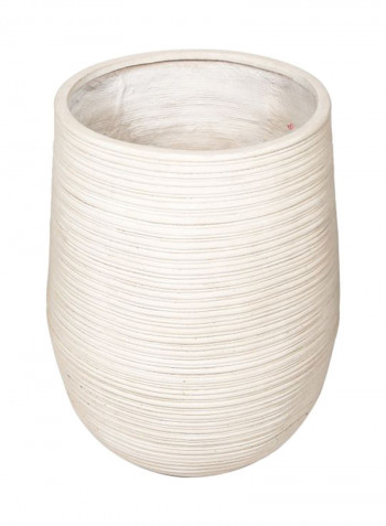 Crucible Round Pot White XL