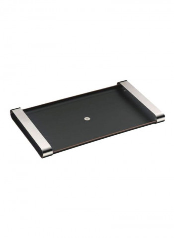 Club Rectangular Serving Tray Black/Silver 54x32cm