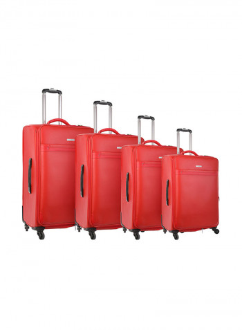 Softside 4 Piece Luggage Trolley Set
