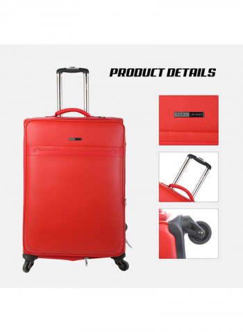 Softside 4 Piece Luggage Trolley Set