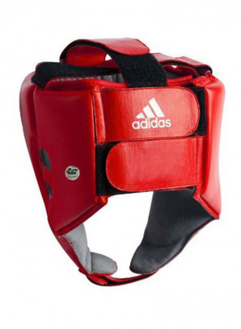 Aiba Boxing Head Guard  Red/White S