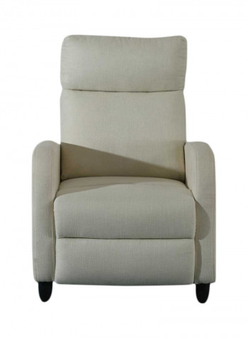 Gogita Single Seater Recliner White 85x96x72centimeter