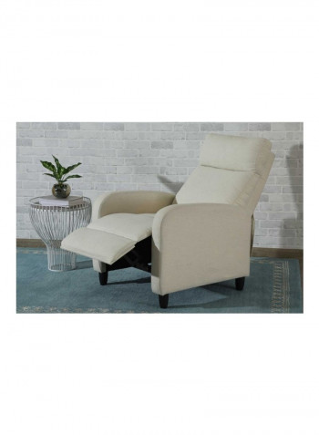 Gogita Single Seater Recliner White 85x96x72centimeter