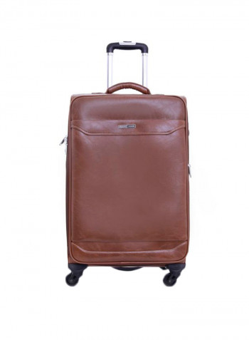 Buffalos Softside 3 Piece Luggage Trolley Set Brown