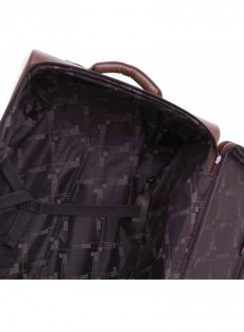 Buffalos Softside 3 Piece Luggage Trolley Set Brown