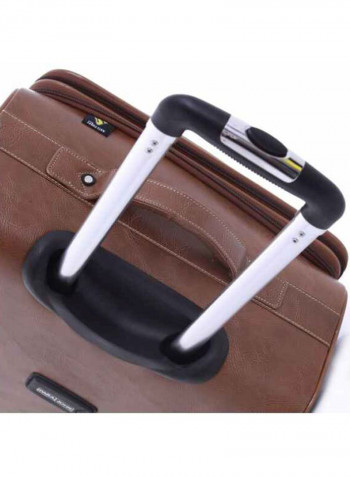 Buffalos Softside 3 Piece Luggage Trolley Set Brown