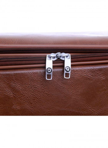 Buffalos Softside 3 Piece Luggage Trolley Set Brown