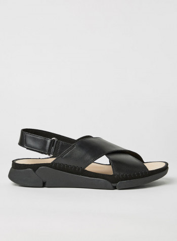 Tri Alexia Leather Sandals Black