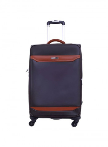 Buffalos Softside 3 Piece Luggage Trolley Set Blue/Brown