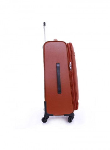 Buffalos Softside 3 Piece Luggage Trolley Set Brown