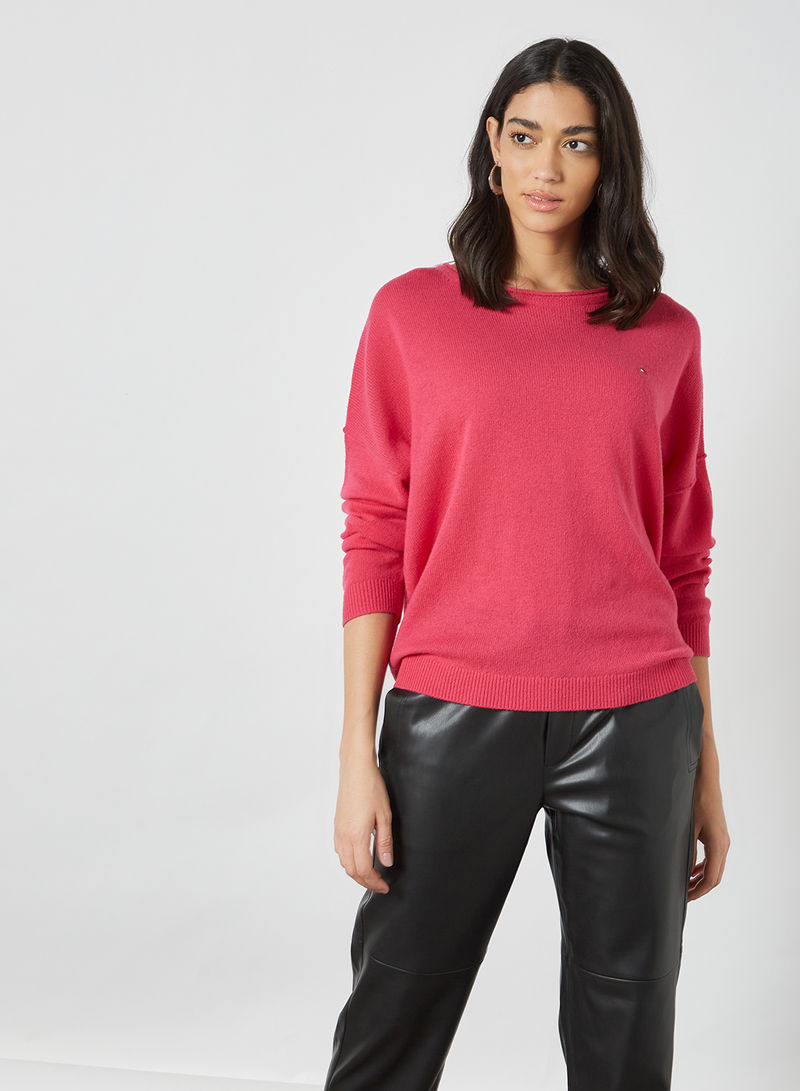 Dropped Shoulder Sweater Bright Jewel