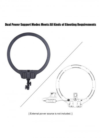 Bi-Colour Temperature Wireless LED Ring Light White