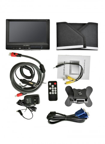 HD Monitor For DSLR 7centimeter Black