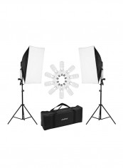 Professional Studio Photography Light Kit Black/White