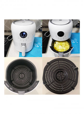 Electric Air Fryer with Digital LED and Touch Screen Timer Temperature Control 2.6 l 1000 W P-AA2393W White/Grey