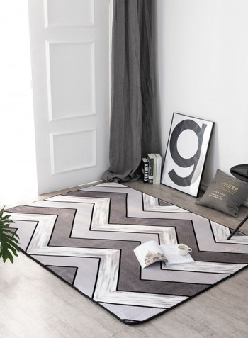 Non-Slip Printed Floor Mat Grey L
