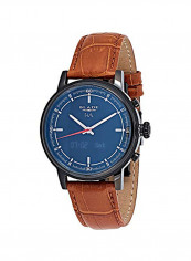 Men's Leather Analog+Digital Wrist Watch 3500N-2HA NNO