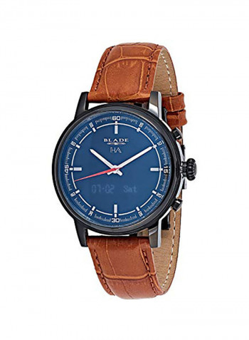 Men's Leather Analog+Digital Wrist Watch 3500N-2HA NNO