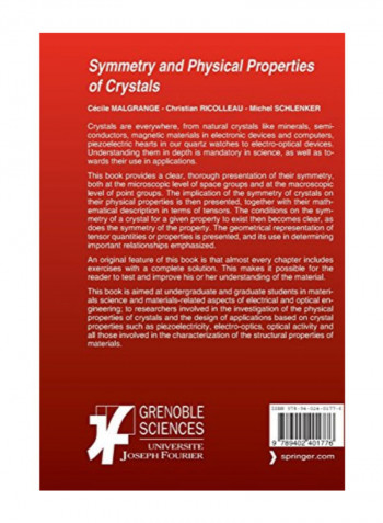 Symmetry And Physical Properties Of Crystals Paperback