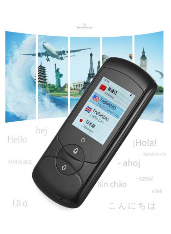 Portable Intelligent Language Translator Device Black