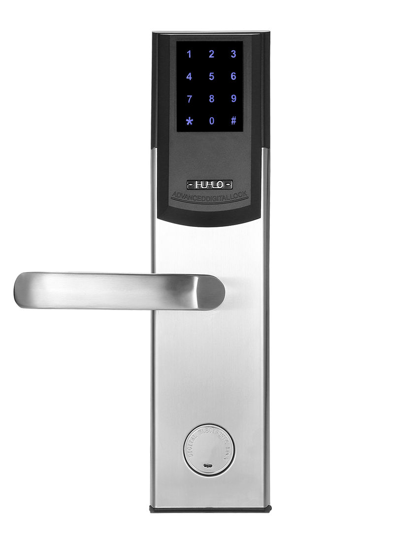Three Unlocking Ways Security Door Lock Black/Silver 36 x 14.50 x 20.50cm
