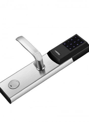 Three Unlocking Ways Security Door Lock Black/Silver 36 x 14.50 x 20.50cm