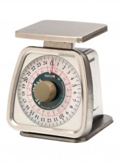 Stainless Steel Analog Portion Control Scale Silver/White/Black 7x8.5x7.25inch