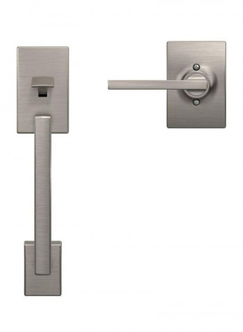 2-Piece Front Entry Handle Latitude Interior Lever Set Silver