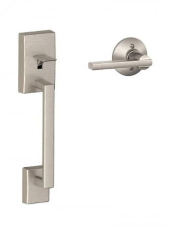 2-Piece Front Entry Handle Latitude Interior Lever Set Silver