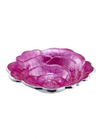 Rose Cast Aluminum Bowl Raspberry 8inch