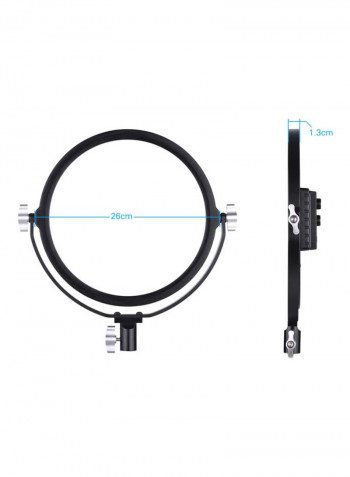 Bi-Colour Temperature Dimmable LED Light Fill Light 26centimeter Black/White