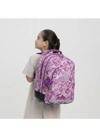 Kids Class Room School Backpack 16.9-Inch Pink/Purple