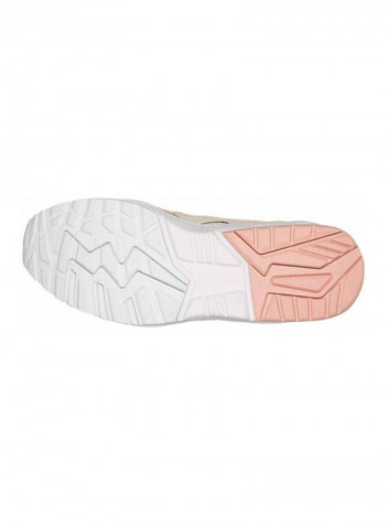 Gel-Kayano Trainer Knit Lace-up Sneakers Beige/Pink/White