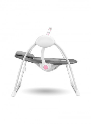 Ruben Swinging Baby Chair - Stone Grey/Rose