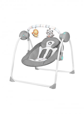 Ruben Swinging Baby Chair - Stone Grey/Turquoise